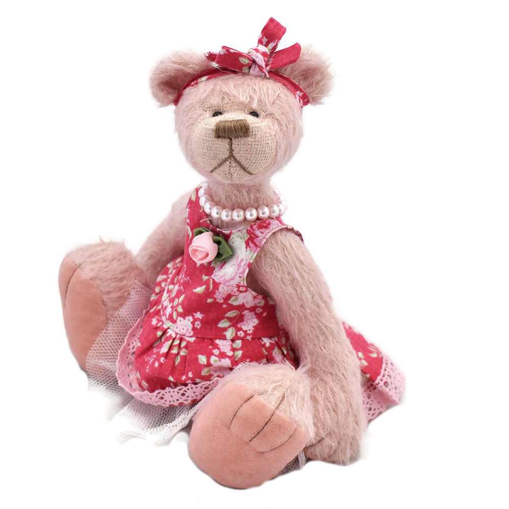 Darcie - Handmade Modern Teddy Bear Pink Sparse Mohair Artist ...