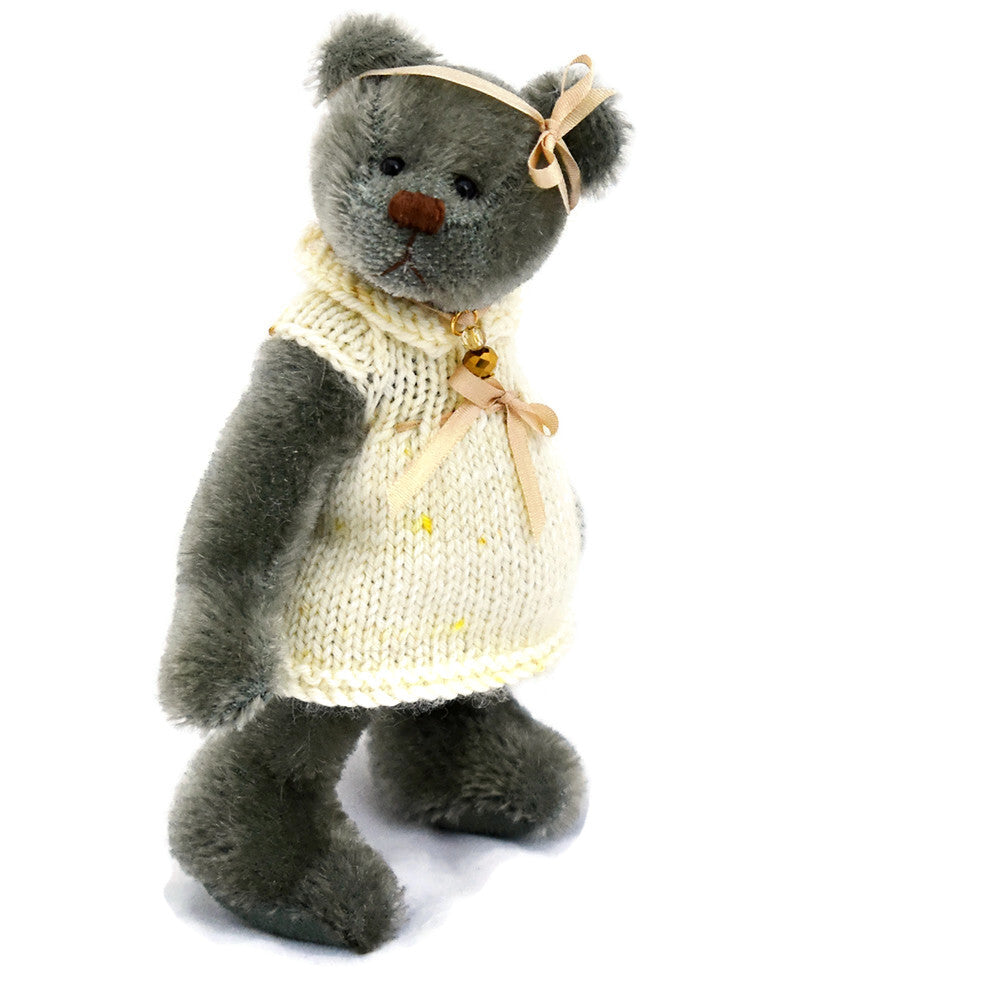 Mohair miniature teddy bear, collector's bear
