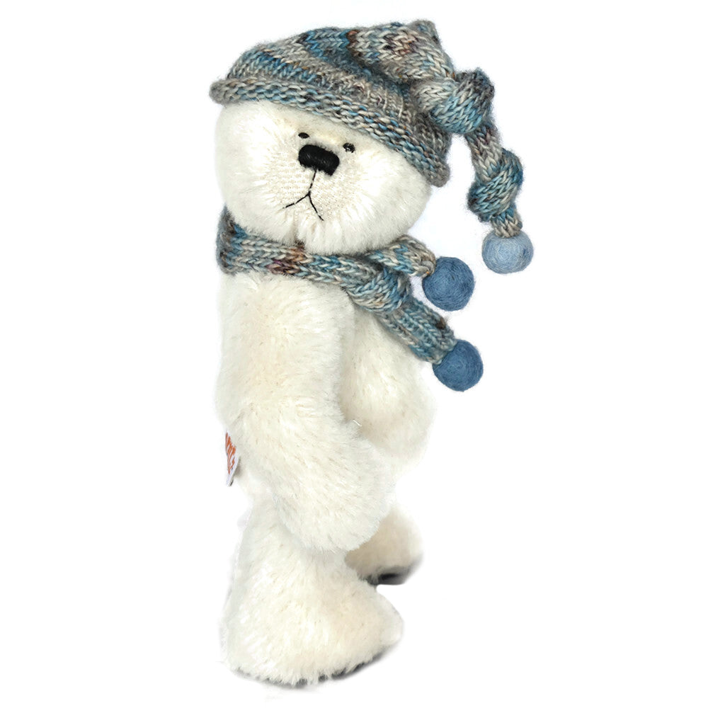 Polar bear cub in white alpaca fully collectable