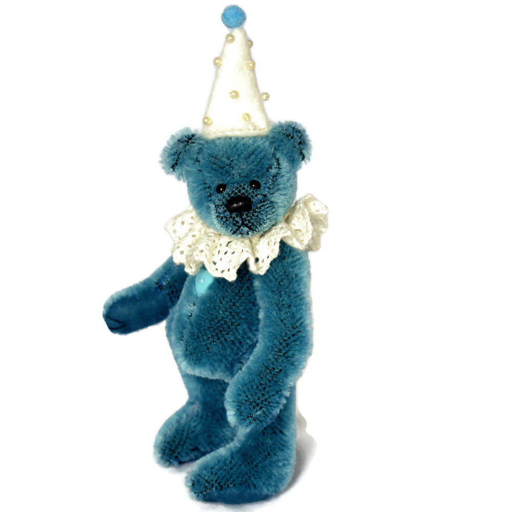 Blue artist miniature collector's bear