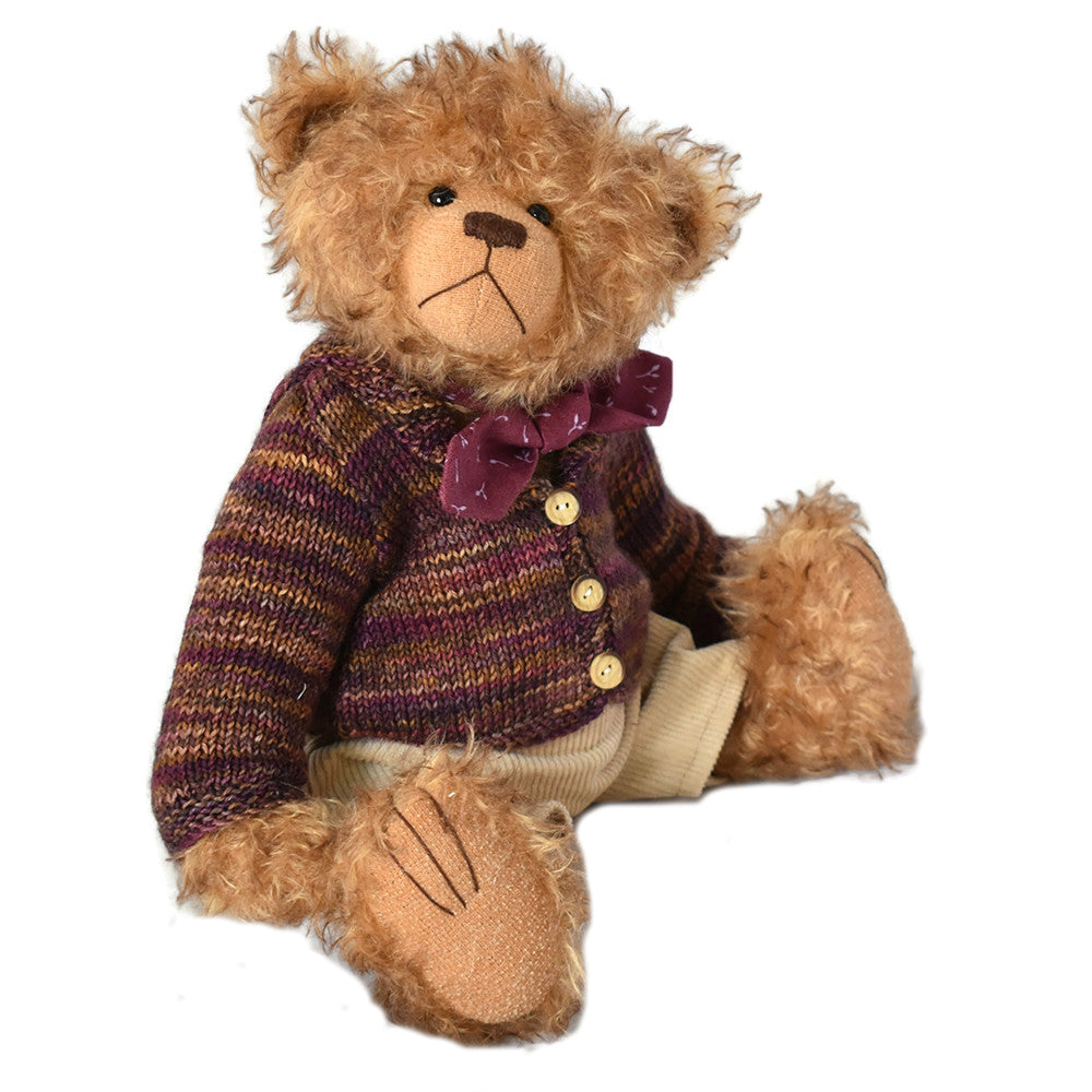 Handmade artist bear in Steiff Schulte mohair, fully jointed ideal for collector
