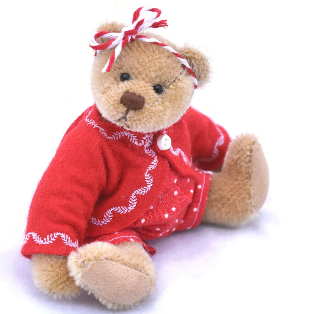 Christmas miniature teddy bear OOAK