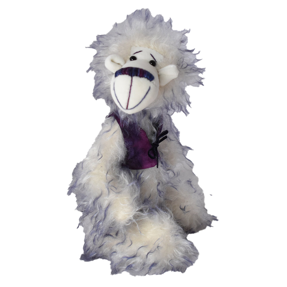 Unique humorous one of a kind mohair teddy