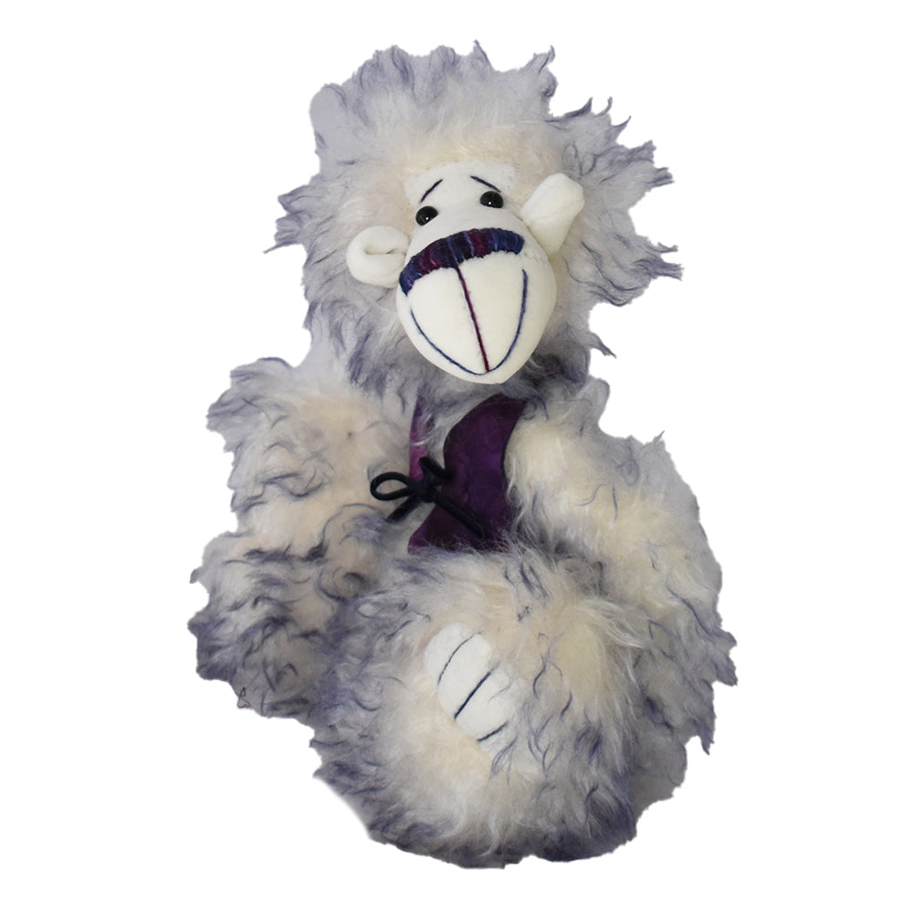 Funny OOAK handmade mohair bear in luxury mohair