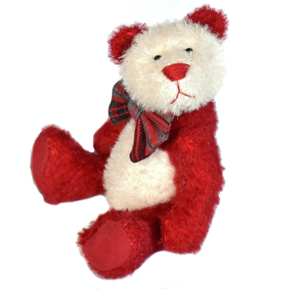 Piri Piri - Handmade Red/White Steiff Schulte Mohair Panda Teddy Bear ...
