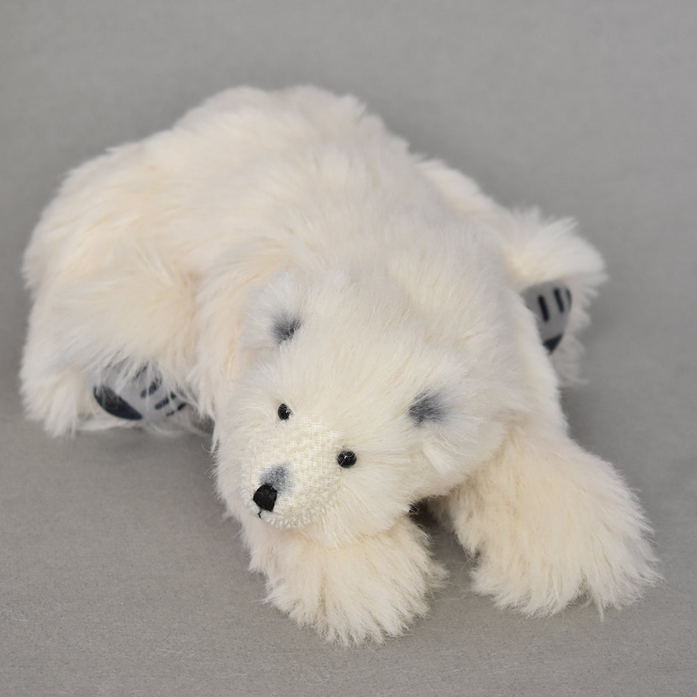 Collectable polar bear handmade in Alpaca