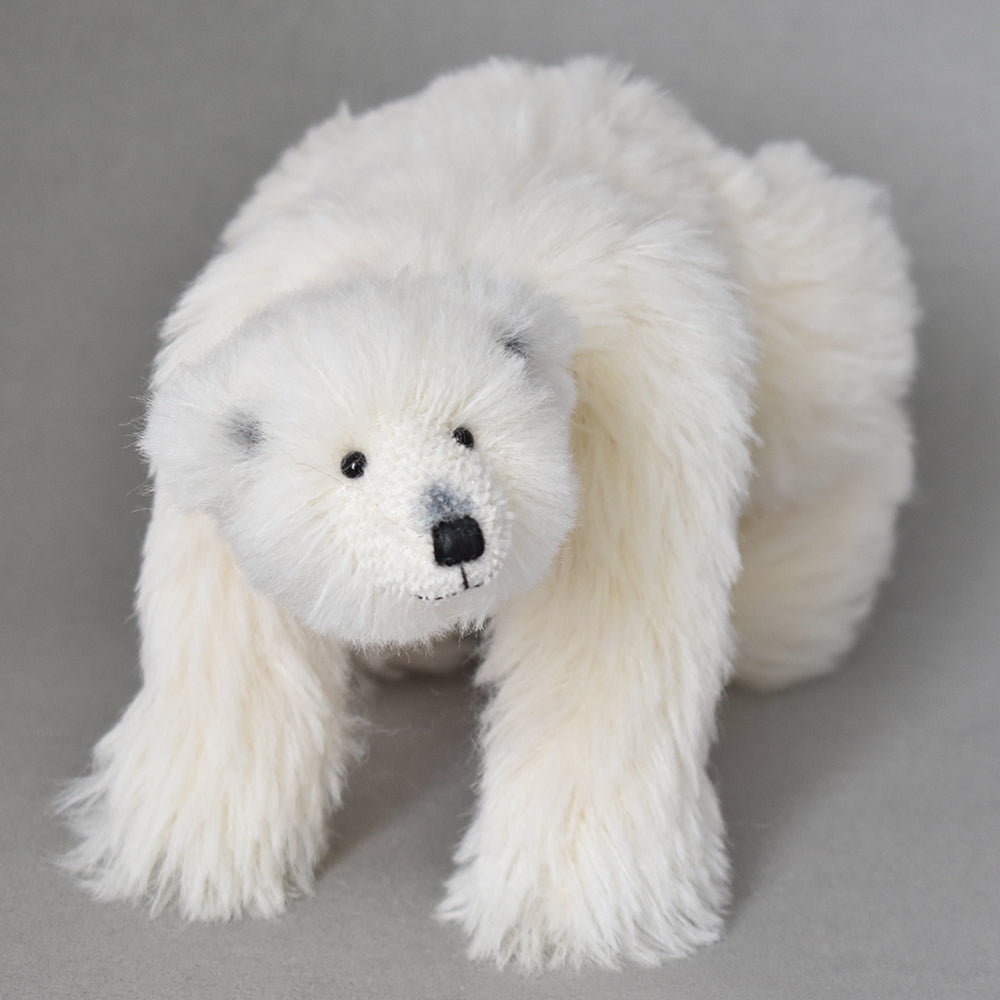 Polar bear artic warrior with glass eyes collectable