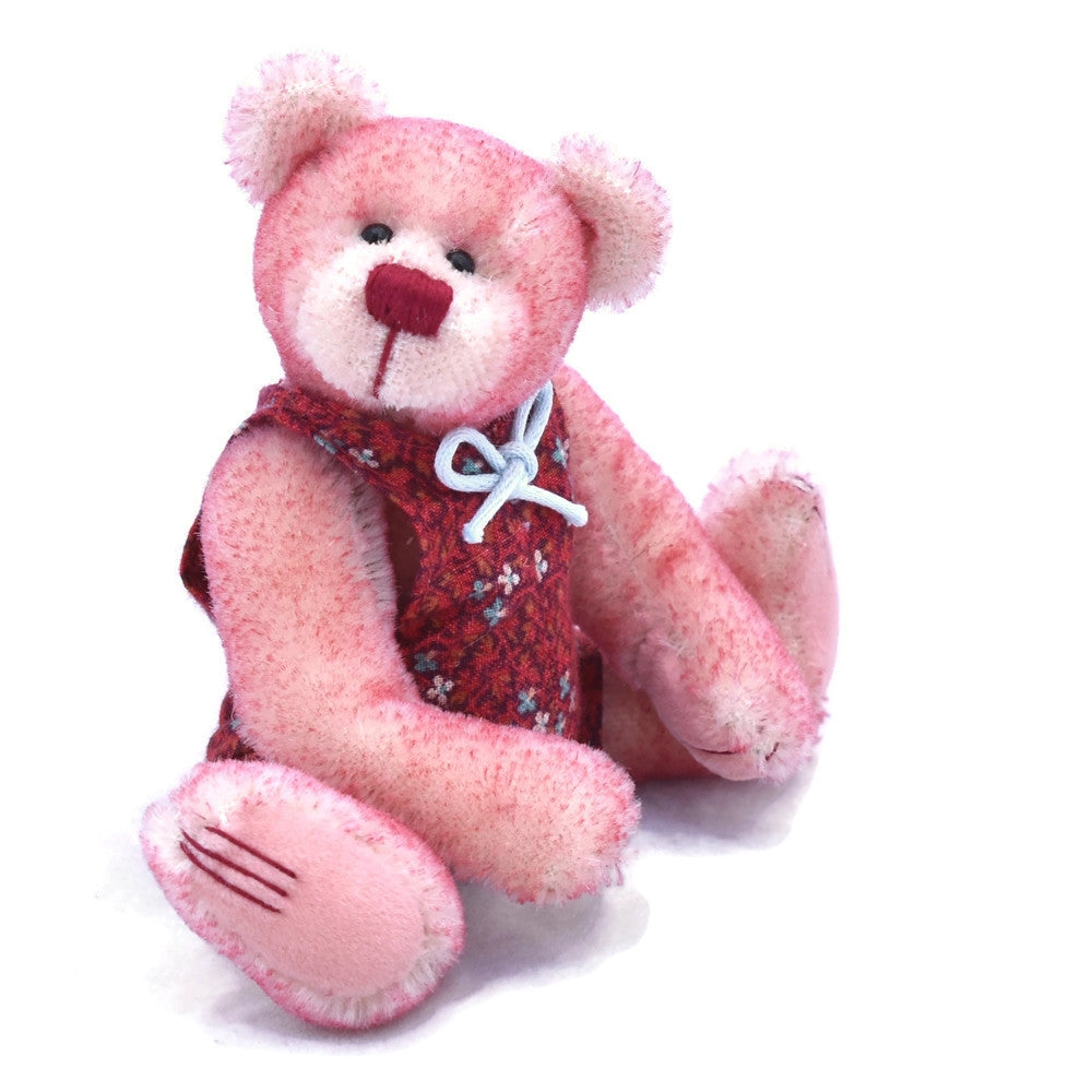 Steiff Schulte pink tipped mohair teddy bear