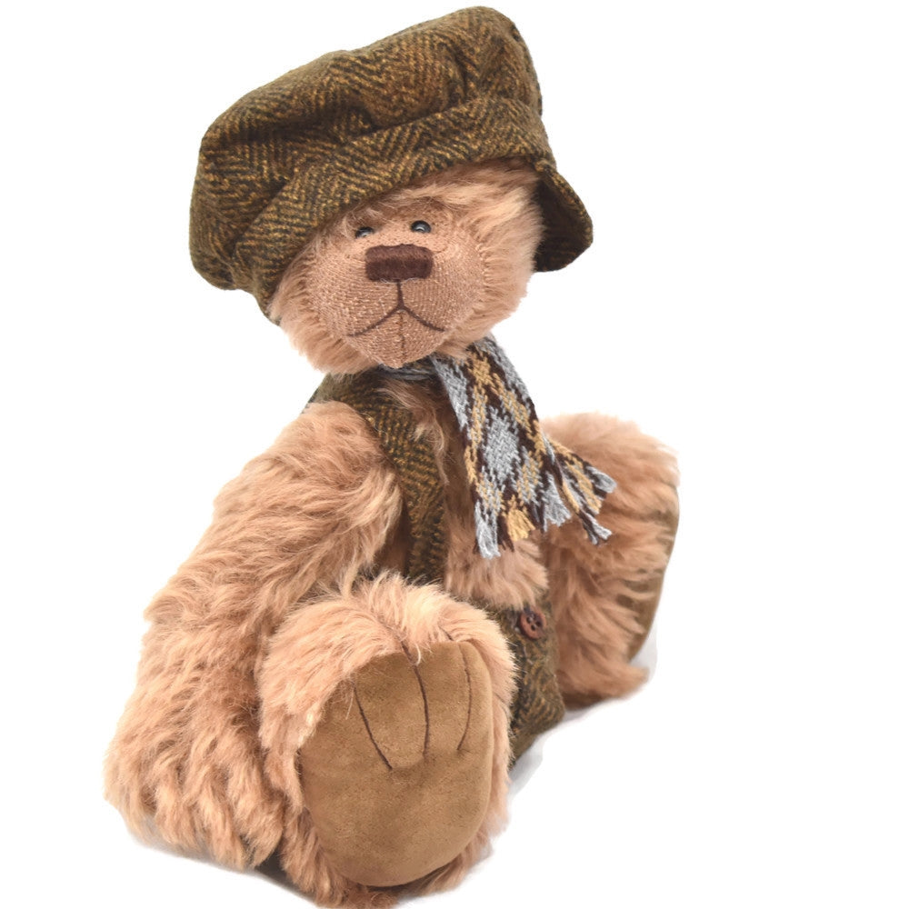 Light brown mohair teddy bear