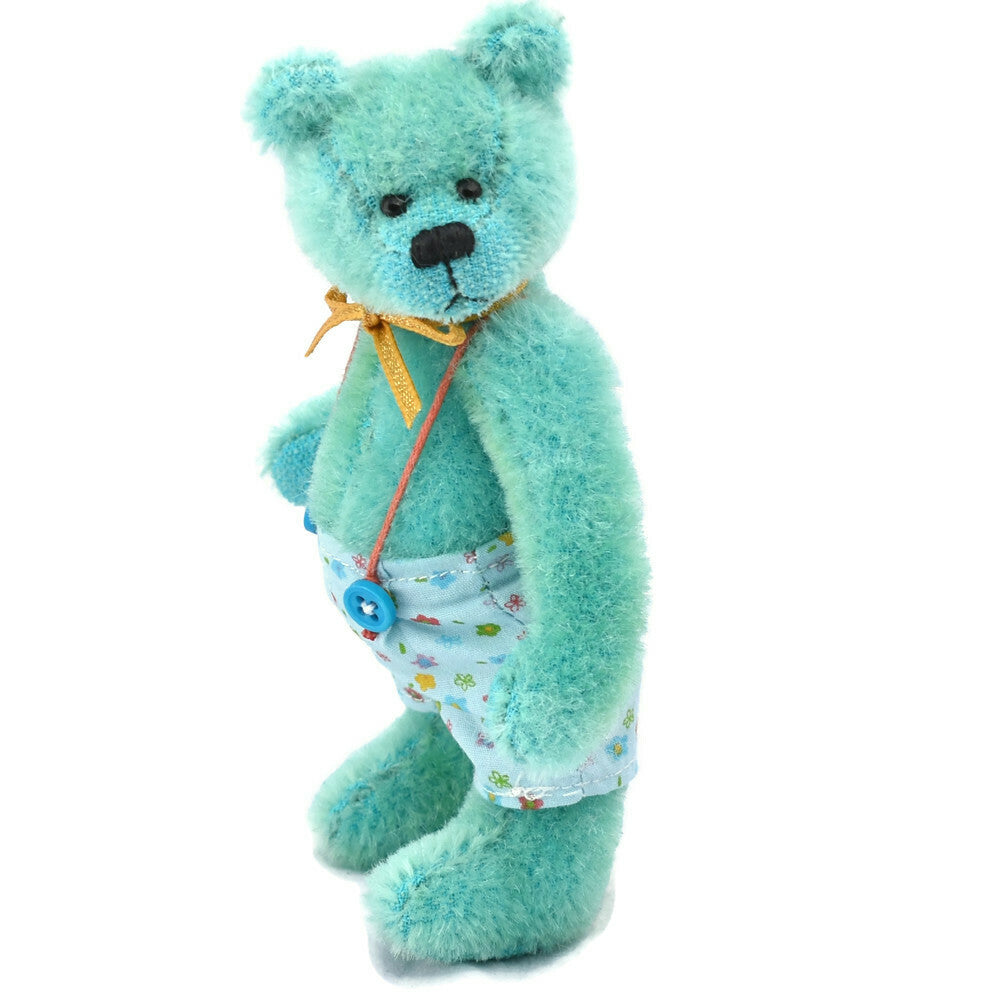 Jade green miniature teddy bear