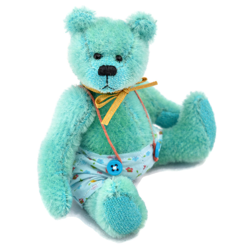 Mini artist green collectable bear