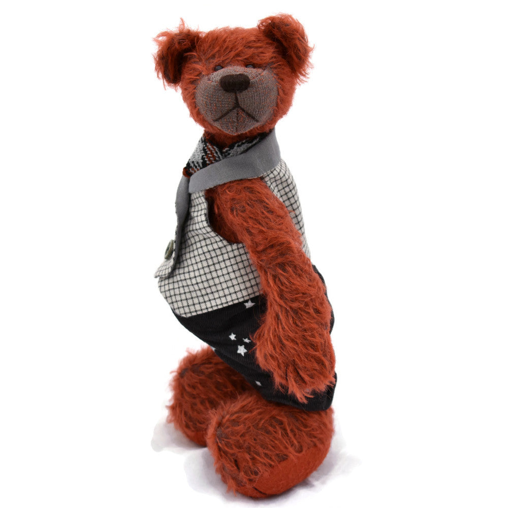 Bearitz handmade rust mohair teddy