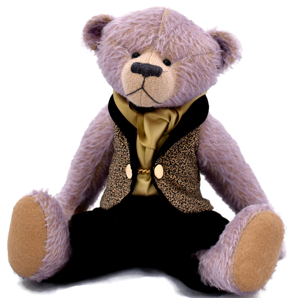 Gable - Classic Purple Handmade Teddy Bear Steiff Schulte Mohair OOAK ...