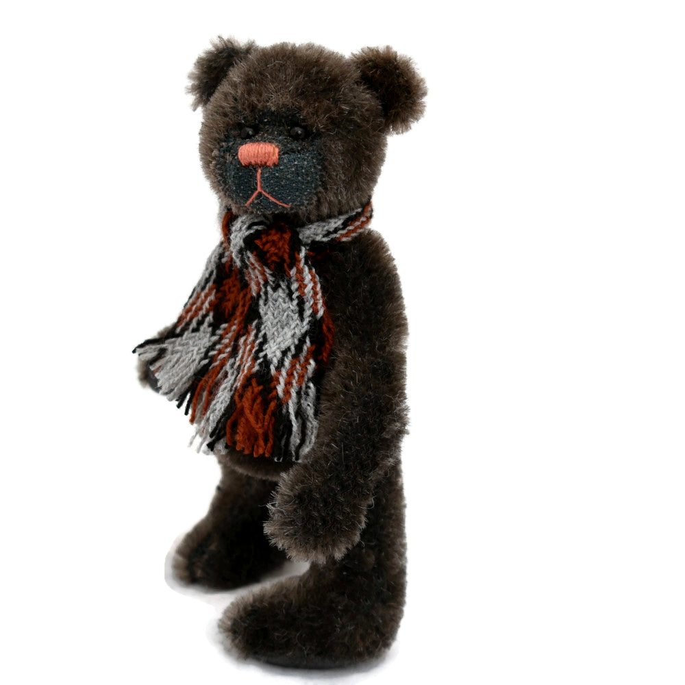 Grey mini teddy bear collectable