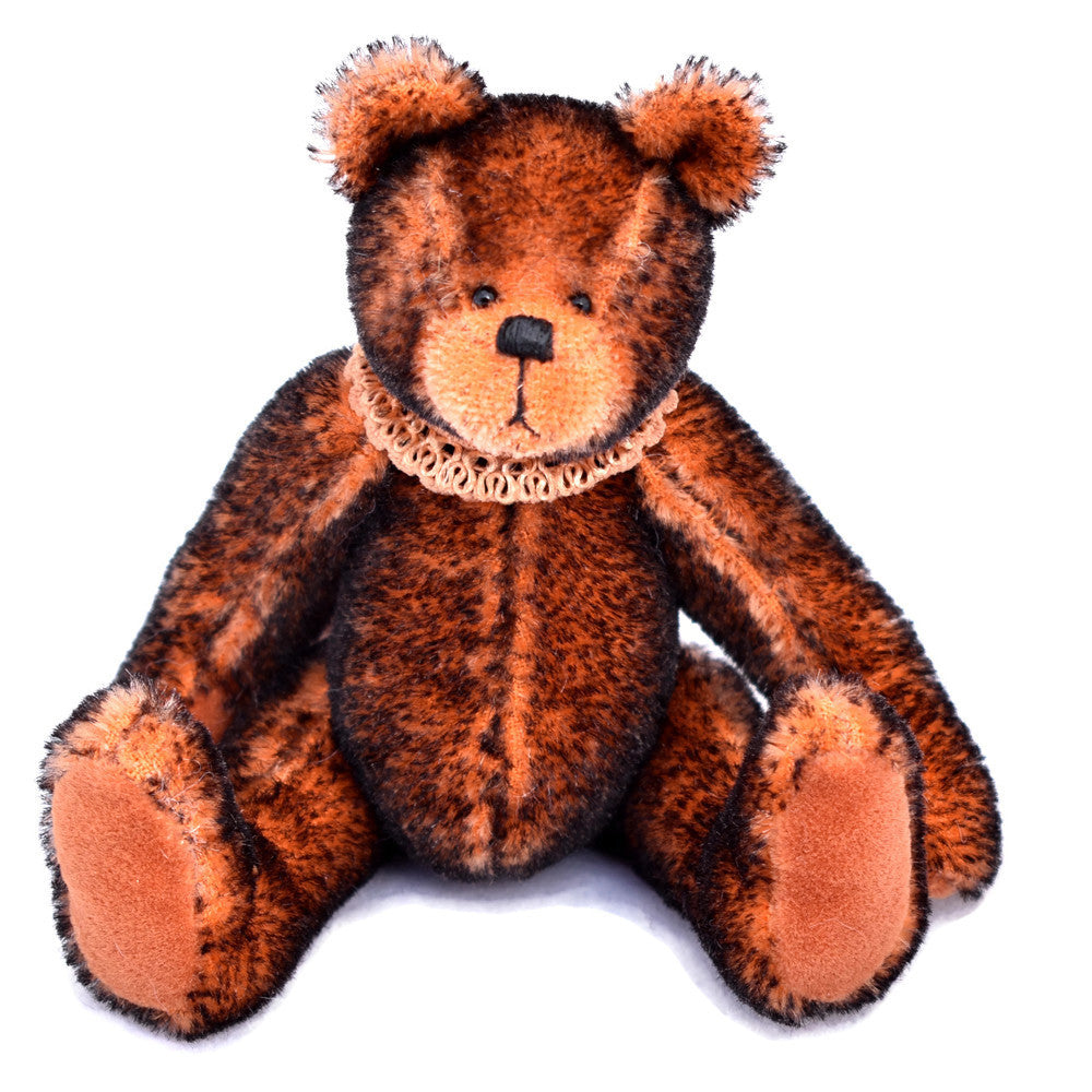 Miniature teddy bear in tipped mohair OOAK